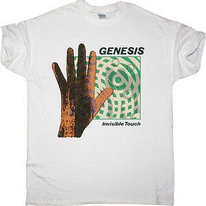 Genesis Invisible Touch Graphic Band Tee Retro Music Fan Gift Unisex T-Shirt 126